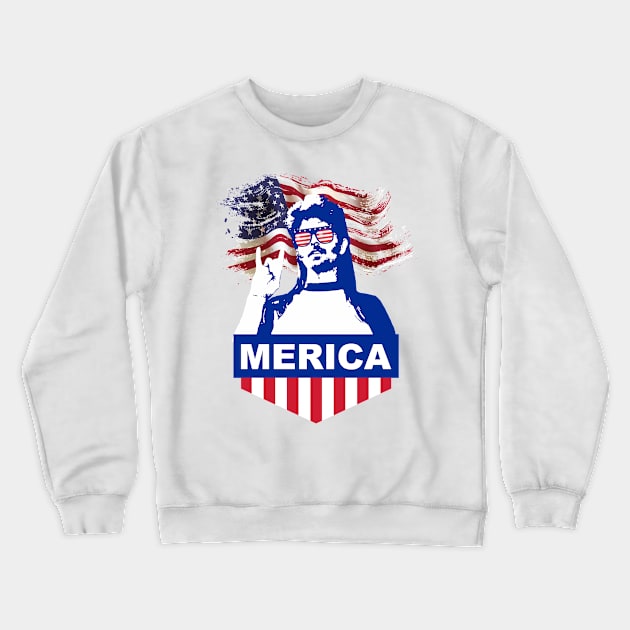 4th of July Joe Dirt Merica Crewneck Sweatshirt by yphien